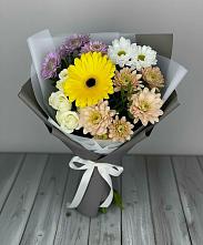 Букет цветов из:  Розы, Герберы и Хризантемы #REPLACE_PRED# Гаевской
