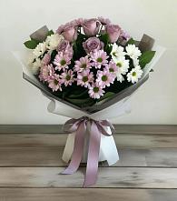 Букет цветов из:  Хризантемы и Розы #REPLACE_PRED# Гаевской